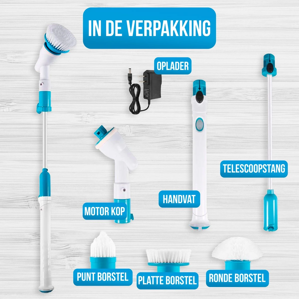 Strex Elektrische Schoonmaakborstel - Draadloze Schrobborstel - Schrobber - 3 Opzetstukken - Telescoopsteel - Poetsmachine met Krachtige Accu Strex Elektrische Schoonmaakborstel - Draadloze Schrobborstel - Schrobber - 3 Opzetstukken - Telescoopsteel - Poetsmachine Met Krachtige Accu -Winkel Voor Schoonmaakartikelen 1200x1200 1676