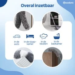 Woodoro Ragebol Uitschuifbaar Complete 9-Delige Set - Verstelbare Telescoopsteel - Plumeau - RVS - Zwart & Grijs -Winkel Voor Schoonmaakartikelen 1200x1200 1825