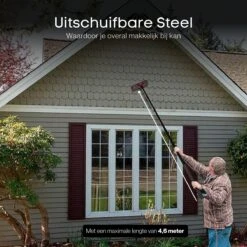 Merkloos Telescoopsteel Ramenwassen 4,6M - Met Borstel & Waterdoorvoer - Voor Ramen - Watertoevoer - Borstel -Winkel Voor Schoonmaakartikelen 1200x1200 1856