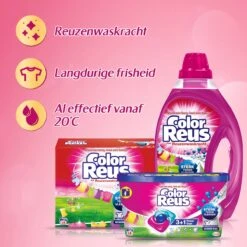Color Reus Power Caps Wascapsules - Wasmiddel Capsules - Voordeelverpakking - 8 X 14 Wasbeurten -Winkel Voor Schoonmaakartikelen 1200x1200 191