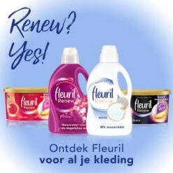 Fleuril Renew Wit - Vloeibaar Wasmiddel - Voordeelverpakking - 65 Wasbeurten -Winkel Voor Schoonmaakartikelen 1200x1200 255