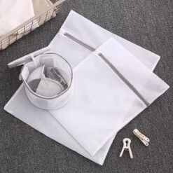 Merkloos Waszak 4 Delig - 1x Groot (50x60 Cm) - 1x Middel ( 40x50cm) - 1x Normaal (30x40cm) - 1x BH (17x15cm) -Winkel Voor Schoonmaakartikelen 1200x1200 485