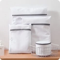 Merkloos Waszak 4 Delig - 1x Groot (50x60 Cm) - 1x Middel ( 40x50cm) - 1x Normaal (30x40cm) - 1x BH (17x15cm) -Winkel Voor Schoonmaakartikelen 1200x1200 489