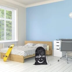 Wonair - Waszak Groot - 60x90cm - Zwart - Met Trekkoord En Draagband -Winkel Voor Schoonmaakartikelen 1200x1200 502