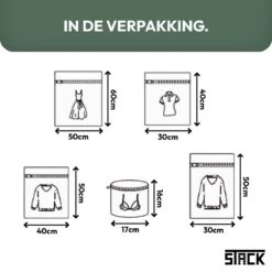 STACK Waszakken | Set Van 5 Waszakjes Met Rits - Waszak - Wasnet - Kledingzakjes - BH Was Zakjes - Laundry Bag Set Voor Ondergoed - Kleding - Delicaat Wasgoed - Wasmachine Zakjes - Wasgoed 6 STACK Waszakken | Set Van 5 Waszakjes Met Rits - Waszak - Wasnet - Kledingzakjes - BH Was Zakjes - Laundry Bag Set Voor Ondergoed - Kleding - Delicaat Wasgoed - Wasmachine Zakjes - Wasgoed -Winkel Voor Schoonmaakartikelen 1200x1200 525