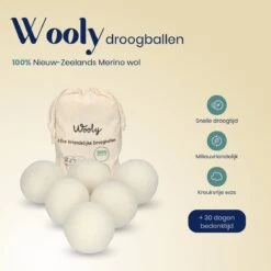 Wooly Drogerballen - 6 Wasdroger Ballen - Duurzaam - Wol - Herbruikbare Wasballen - Wasbol - Wasverzachter -Winkel Voor Schoonmaakartikelen 1200x1200 556