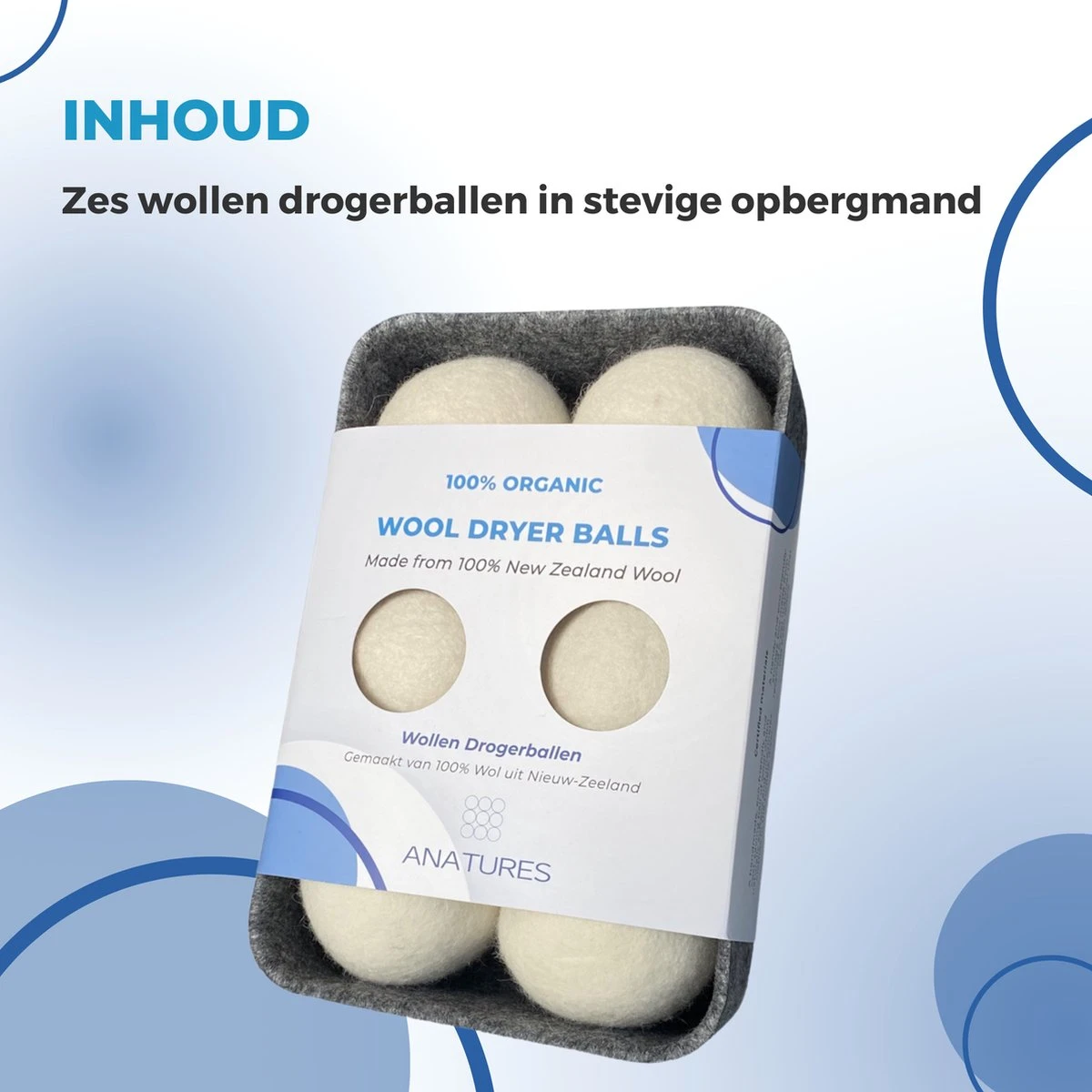 ANATURES Wollen XL Drogerballen 6 stuks in opbergmand – Herbruikbare Droogballen Wasdroger – Nieuw Zeelands RWS Schaapswol - Wasdrogerballen Duurzaam – Natuurlijke Wasverzachter ANATURES Wollen XL Drogerballen 6 Stuks In Opbergmand – Herbruikbare Droogballen Wasdroger – Nieuw Zeelands RWS Schaapswol - Wasdrogerballen Duurzaam – Natuurlijke Wasverzachter -Winkel Voor Schoonmaakartikelen 1200x1200 610