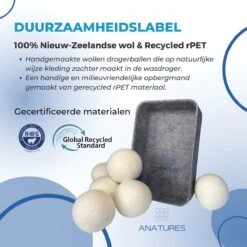 ANATURES Wollen XL Drogerballen 6 Stuks In Opbergmand – Herbruikbare Droogballen Wasdroger – Nieuw Zeelands RWS Schaapswol - Wasdrogerballen Duurzaam – Natuurlijke Wasverzachter 12 ANATURES Wollen XL Drogerballen 6 Stuks In Opbergmand – Herbruikbare Droogballen Wasdroger – Nieuw Zeelands RWS Schaapswol - Wasdrogerballen Duurzaam – Natuurlijke Wasverzachter -Winkel Voor Schoonmaakartikelen 1200x1200 619