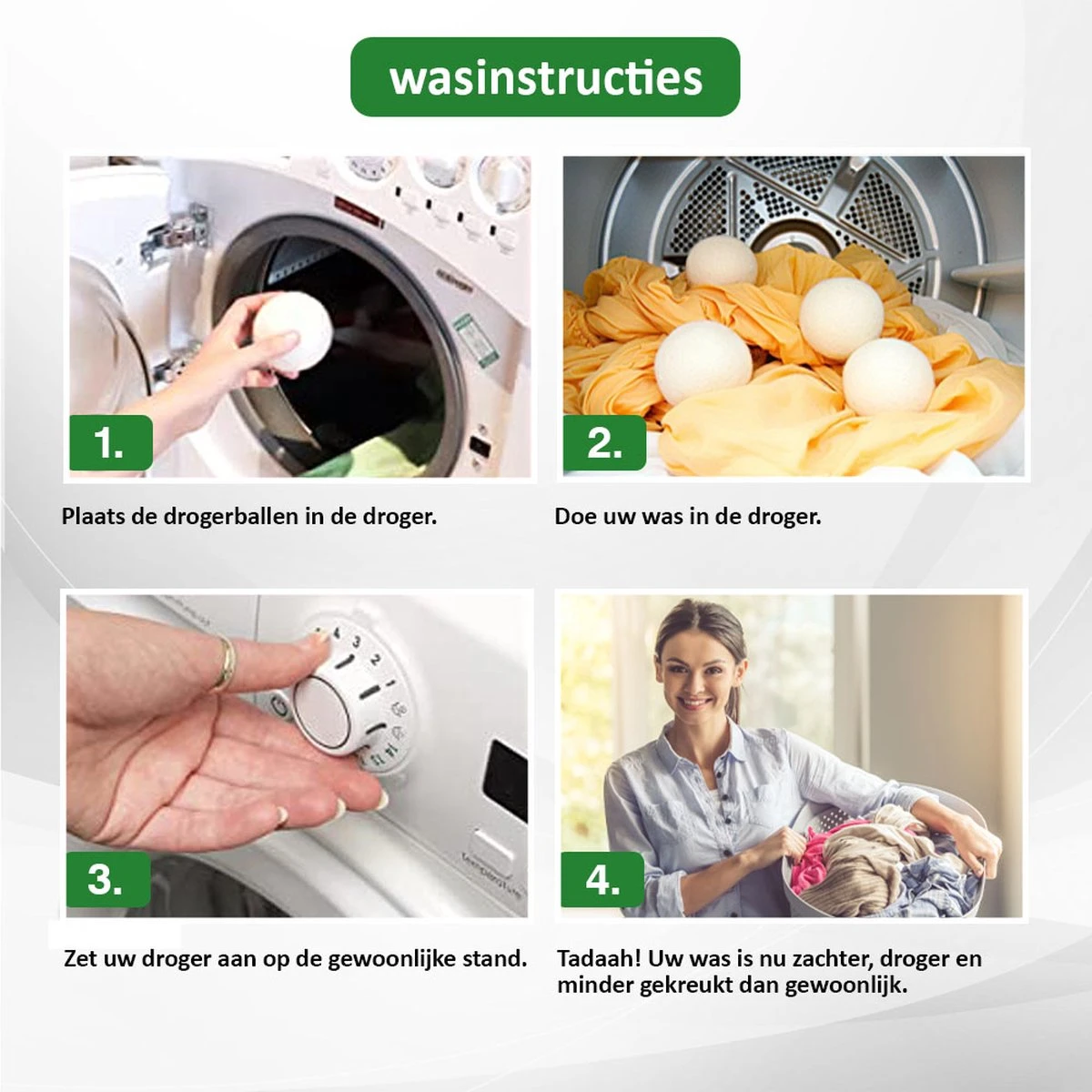 Droger Ballen Wol - Wasdroger Herbruikbare Wollen Droger Ballen - Droogballen Voor Snellere Droogtijd- Set 6 Stuks - Swilix Droger Ballen Wol - Wasdroger Herbruikbare Wollen Droger Ballen - Droogballen Voor Snellere Droogtijd- Set 6 Stuks - Swilix -Winkel Voor Schoonmaakartikelen 1200x1200 655