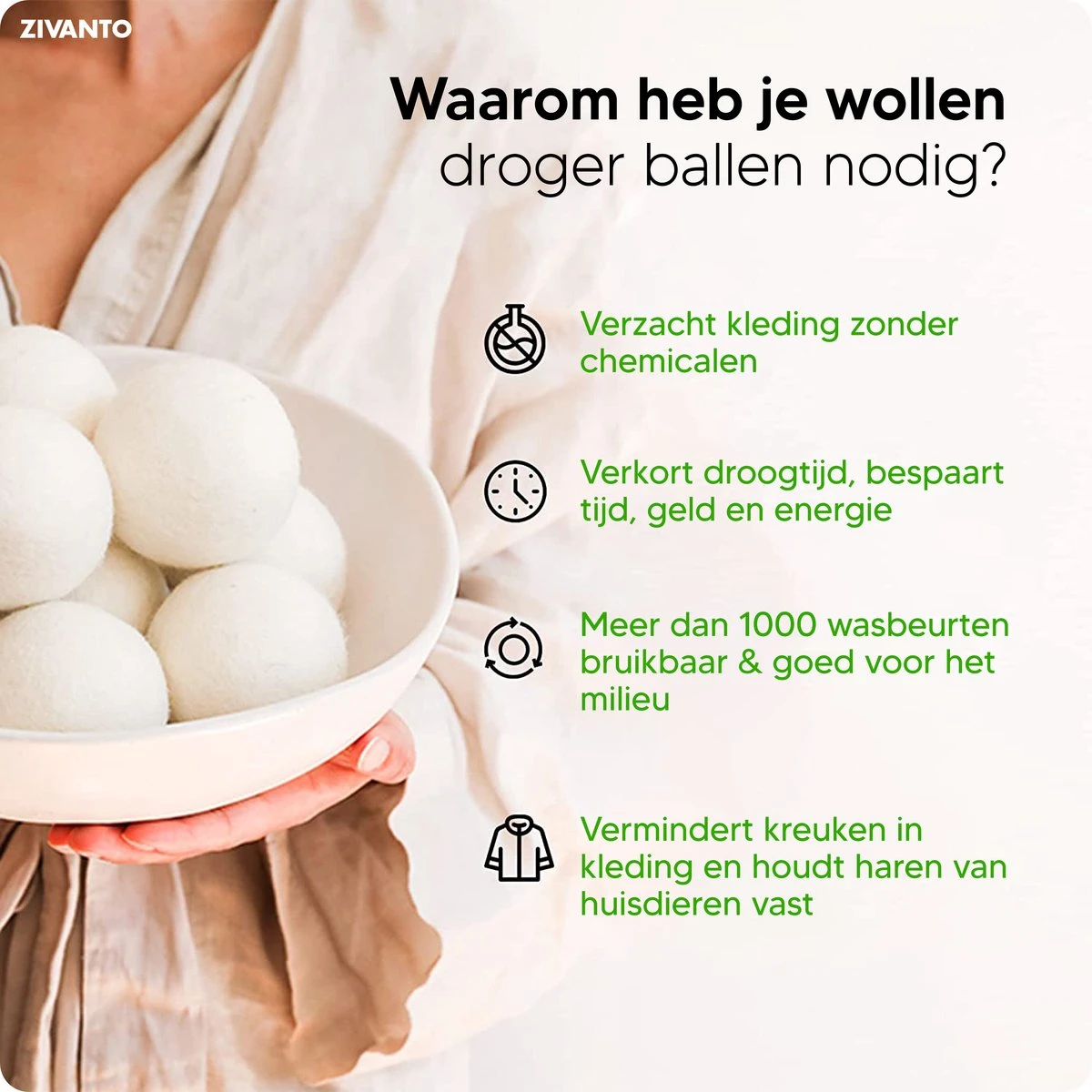 Drogerballen - Droogballen Voor Wasdrogers - Wasdrogerballen, Wasbollen & Wasballen - 100% Diervriendelijk, Duurzaam & Herbruikbaar - Duurzaam Cadeau - Energie Besparen - RWS Wol & Zero Waste - 6 Stuks van Zivanto Drogerballen - Droogballen Voor Wasdrogers - Wasdrogerballen, Wasbollen & Wasballen - 100% Diervriendelijk, Duurzaam & Herbruikbaar - Duurzaam Cadeau - Energie Besparen - RWS Wol & Zero Waste - 6 Stuks Van Zivanto -Winkel Voor Schoonmaakartikelen 1200x1200 668