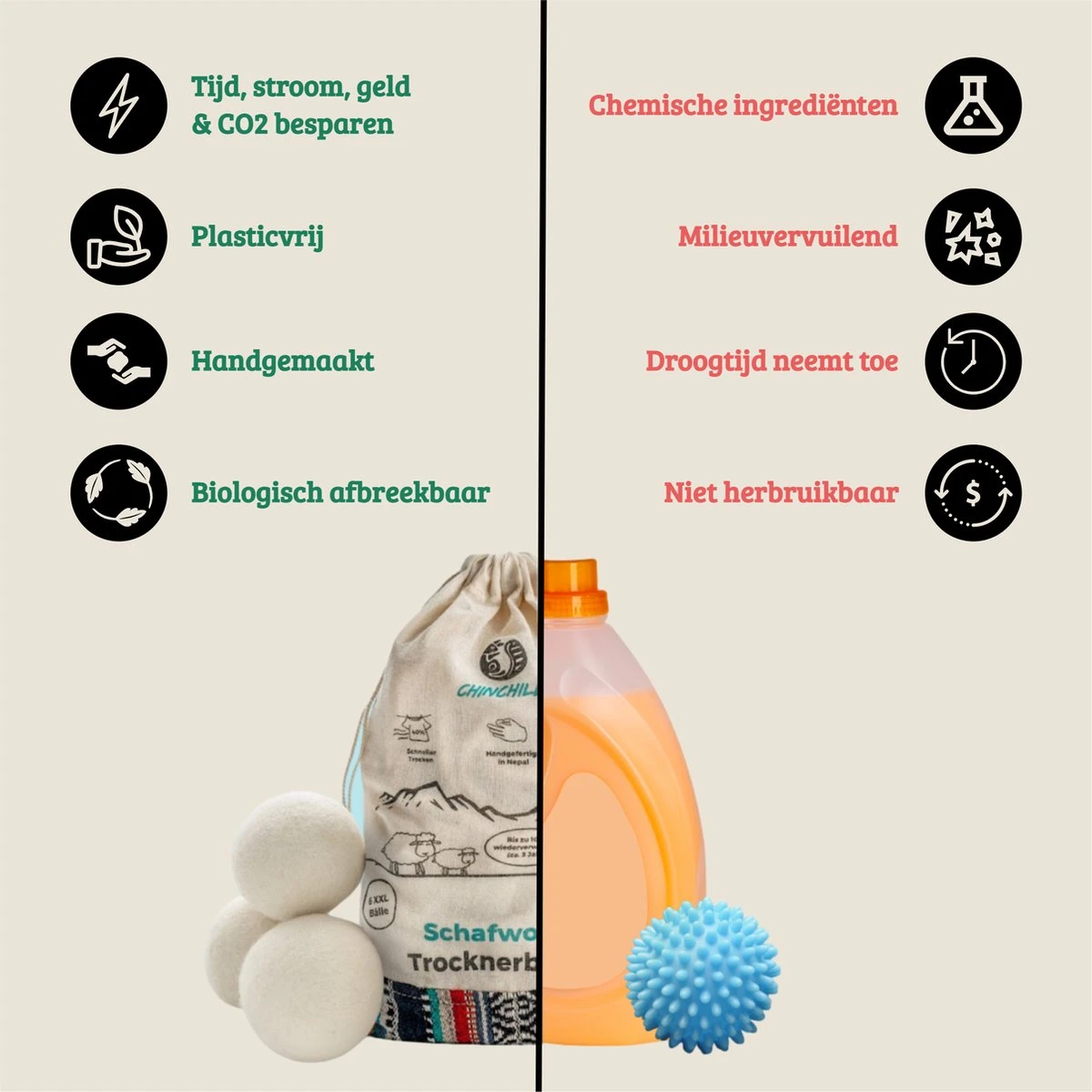 Chinchilla® Drogerballen XXL - Set van 6 Stuks - Herbruikbare Wasdrogerballen - Droogballen - Energiebesparing - Drogerballen voor Wasdrogers - Wasbollen Merkloos Chinchilla® Drogerballen XXL - Set Van 6 Stuks - Herbruikbare Wasdrogerballen - Droogballen - Energiebesparing - Drogerballen Voor Wasdrogers - Wasbollen -Winkel Voor Schoonmaakartikelen 1200x1200 689