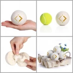 LuxerLiving Wasbol Set Van 6 - Droogt Tot 30% Sneller - Wasverzachter - Droger Ballen - Dryer Balls - Ecologisch - 100% Wol -Winkel Voor Schoonmaakartikelen 1200x1200 703