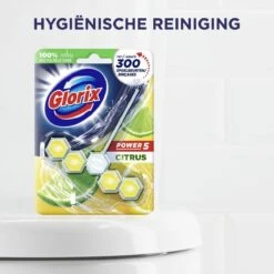 Glorix Power 5 Toiletblokken - Citroen - 9 Stuks - Voordeelverpakking -Winkel Voor Schoonmaakartikelen 1200x1200 744
