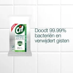 Cif Disinfect & Shine Wipes Original Desinfectie Schoonmaakdoekjes - 12 X 30 Doekjes - Voordeelverpakking -Winkel Voor Schoonmaakartikelen 1200x1200 823