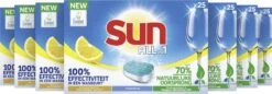 SUN® Sun All-In-1 Citroen Vaatwastabletten - 7 X 24 Tabletten - Voordeelverpakking 4 SUN® Sun All-In-1 Citroen Vaatwastabletten - 7 X 24 Tabletten - Voordeelverpakking -Winkel Voor Schoonmaakartikelen 1200x417 1