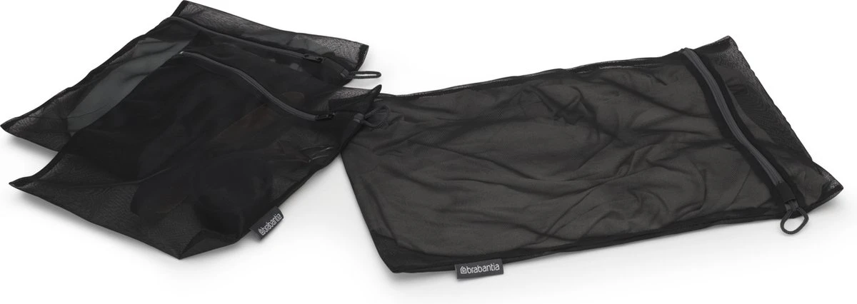 Brabantia Waszakjes in 2 maten - Set van 3 - Black Brabantia Waszakjes In 2 Maten - Set Van 3 - Black -Winkel Voor Schoonmaakartikelen
