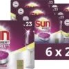 SUN® Sun All-In-1 Extra Power Lemon Vaatwastabletten - 6 X 23 Tabletten - Voordeelverpakking -Winkel Voor Schoonmaakartikelen 1200x549