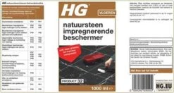 HG Natuursteen Impregnerende Beschermer (HG Product 32) - 1L - Tegen Het Intrekken Van Vuil - Ook Voor Granito En Marmer Composiet -Winkel Voor Schoonmaakartikelen 1200x640 2