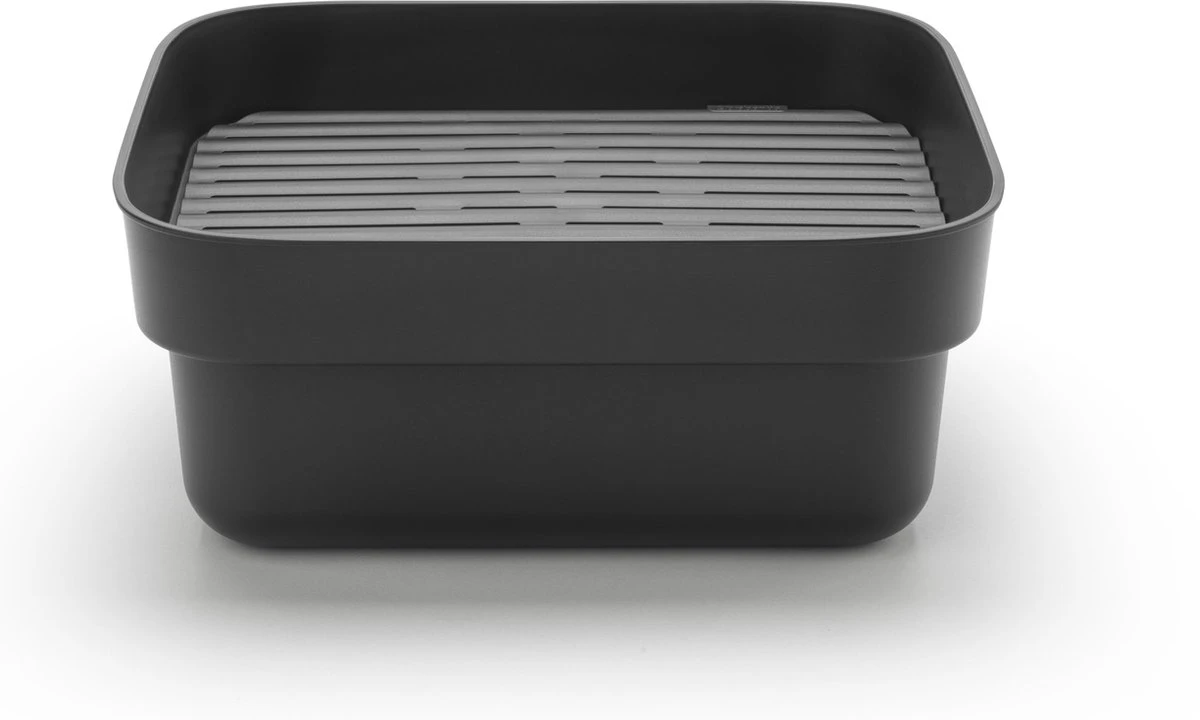 Brabantia SinkSide Afwasbak Vierkant - met Afdruipschaal - Dark Grey Brabantia SinkSide Afwasbak Vierkant - Met Afdruipschaal - Dark Grey -Winkel Voor Schoonmaakartikelen