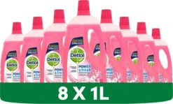 Dettol - Power & Fresh - Allesreiniger - Kersenbloesem - 8 X 1 Liter -Winkel Voor Schoonmaakartikelen 1200x726