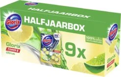 Glorix Power 5 Toiletblokken - Citroen - 9 Stuks - Voordeelverpakking -Winkel Voor Schoonmaakartikelen 1200x762