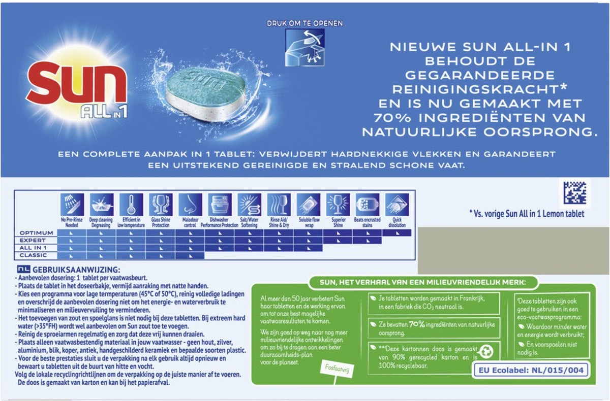 Sun All-In-1 Citroen Vaatwastabletten - 7 x 24 tabletten - Voordeelverpakking SUN® Sun All-In-1 Citroen Vaatwastabletten - 7 X 24 Tabletten - Voordeelverpakking -Winkel Voor Schoonmaakartikelen 1200x790 3