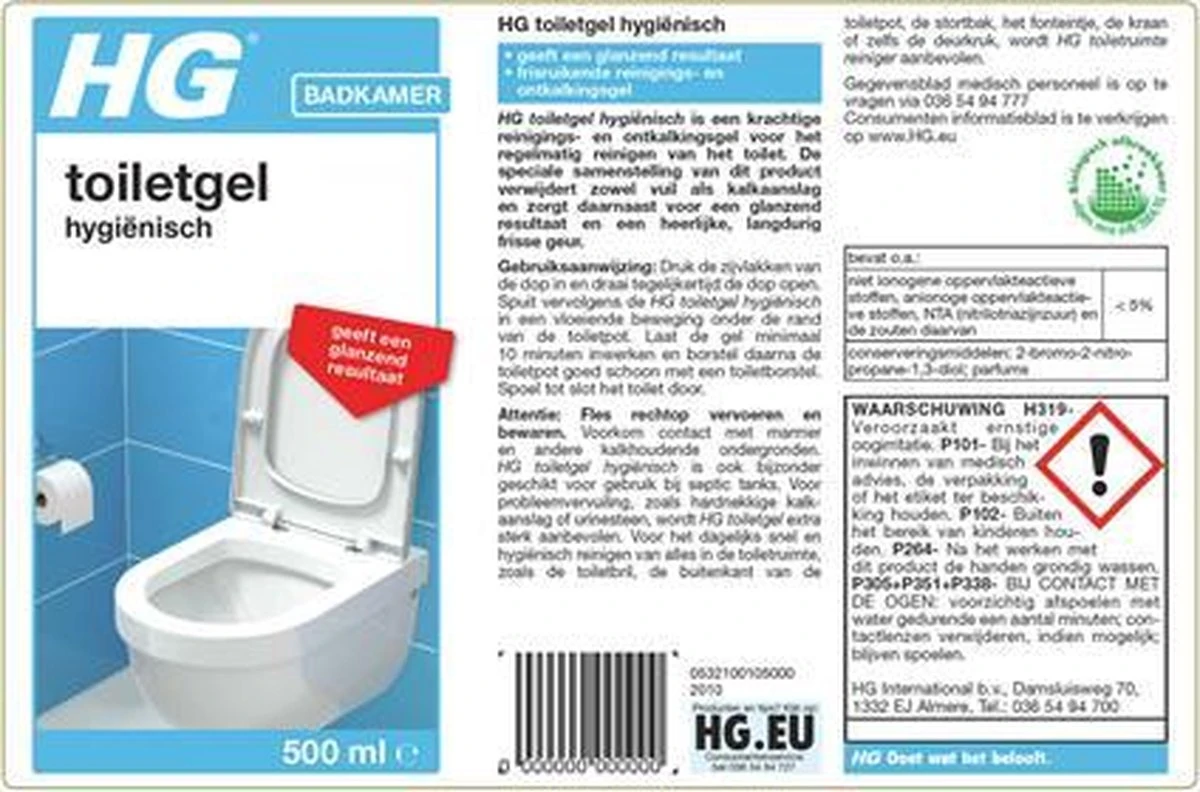 HG toiletgel hygiënisch - 500 ml - glanzend resultaat - krachtige reiniger en ontkalker HG Toiletgel Hygiënisch - 500 Ml - Glanzend Resultaat - Krachtige Reiniger En Ontkalker -Winkel Voor Schoonmaakartikelen 1200x792 1