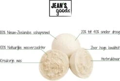 Jean's Goods Drogerballen - Droogballen - Wasdrogerballen - Wasdroger Ballen - Wasbol - Wasbollen - Wasballen - Energiebesparende Producten - Energiebesparend - Duurzaam Cadeau - RWS Wol - Zero Waste - Wasverzachter - Beige - 6 Stuks 4 Jean's Goods Drogerballen - Droogballen - Wasdrogerballen - Wasdroger Ballen - Wasbol - Wasbollen - Wasballen - Energiebesparende Producten - Energiebesparend - Duurzaam Cadeau - RWS Wol - Zero Waste - Wasverzachter - Beige - 6 Stuks -Winkel Voor Schoonmaakartikelen 1200x818