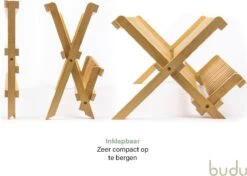 Budu Afdruiprek - Afdruiprekje Van Bamboe Hout - Afdruiprek Voor Afwas - Vaatwasrek - Keukenrek - Inklapbaar - Opvouwbaar - -Winkel Voor Schoonmaakartikelen 1200x856 1