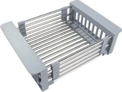 IBright Verstelbare Keukenrek - Gootsteen Mand - Afdruiprek – Vergiet – Verstelbaar In Lengte - Uitschuifbaar - RVS Grijs -Winkel Voor Schoonmaakartikelen 1200x914