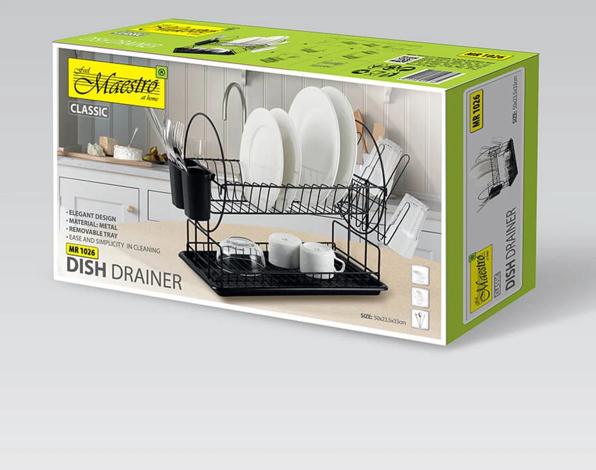 Maestro - Afdruiprek 2 bestekrekken Wateropvangbak - 50cm Maestro - Afdruiprek 2 Bestekrekken Wateropvangbak - 50cm -Winkel Voor Schoonmaakartikelen 1200x945 1