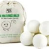 Jean's Goods Drogerballen - Droogballen - Wasdrogerballen - Wasdroger Ballen - Wasbol - Wasbollen - Wasballen - Energiebesparende Producten - Energiebesparend - Duurzaam Cadeau - RWS Wol - Zero Waste - Wasverzachter - Beige - 6 Stuks -Winkel Voor Schoonmaakartikelen 1200x981
