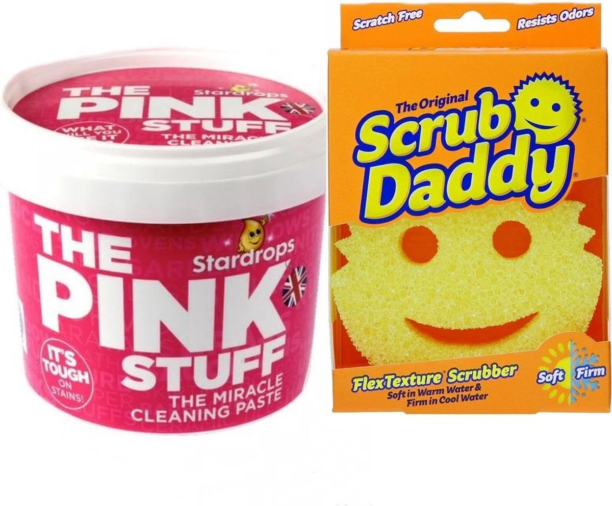 Stardrops The Pink Stuff Het Wonder Schoonmaakmiddel - 500g - Allesreiniger - inclusief 1 Scrub Daddy schuurspons Stardrops The Pink Stuff Het Wonder Schoonmaakmiddel - 500g - Allesreiniger - Inclusief 1 Scrub Daddy Schuurspons -Winkel Voor Schoonmaakartikelen
