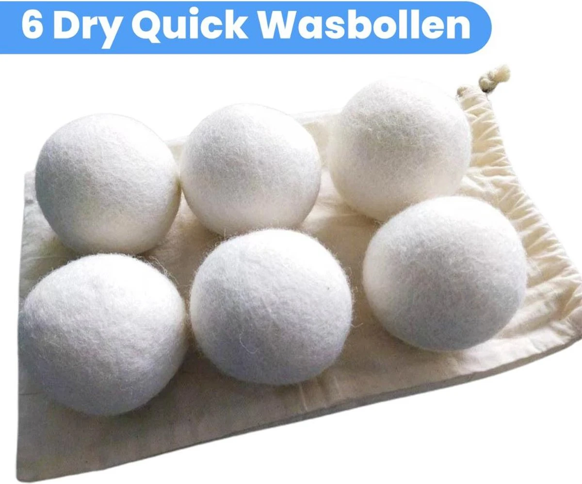 DRYQUICK Drogerballen- Wasbollen- Duurzaam Schapenwol - Herbruikbaar- 6 XL Wasballen Wit DRYQUICK Drogerballen- Wasbollen- Duurzaam Schapenwol - Herbruikbaar- 6 XL Wasballen Wit -Winkel Voor Schoonmaakartikelen 1200x997 1