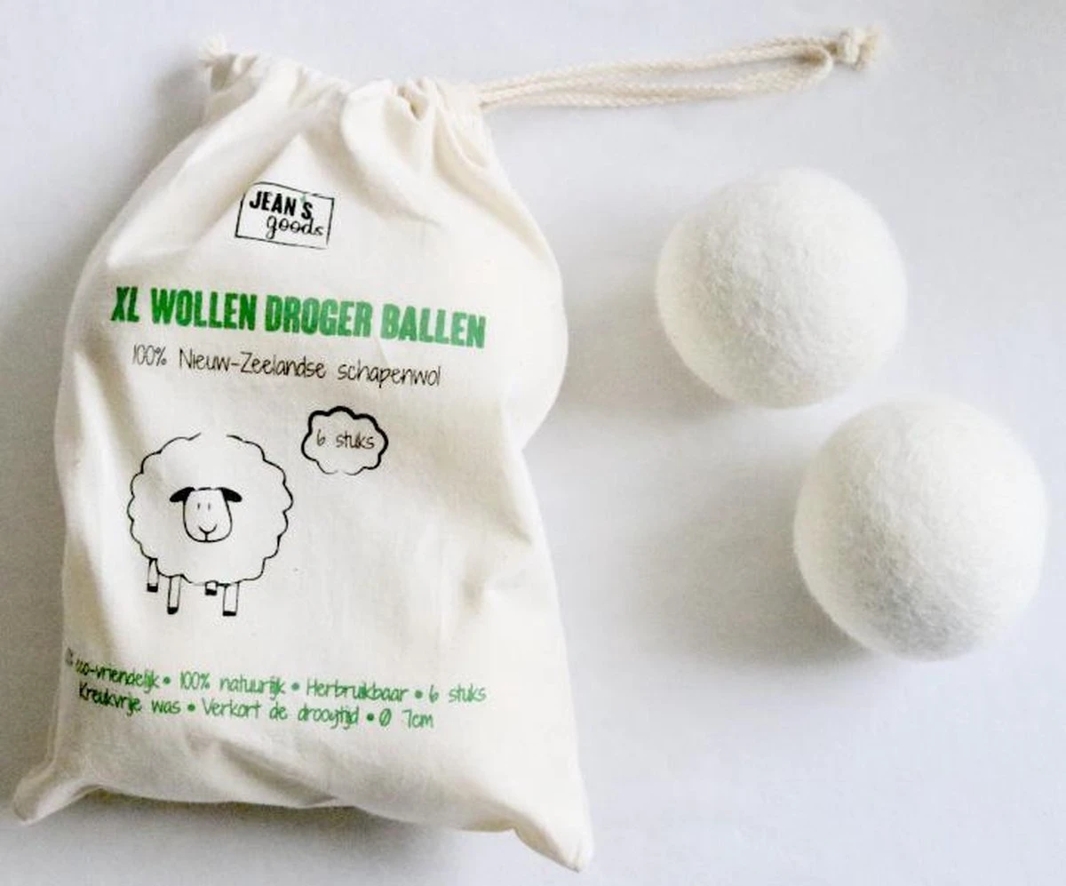 Jean's goods drogerballen - droogballen - wasdrogerballen - wasdroger ballen - wasbol - wasbollen - wasballen - energiebesparende producten - energiebesparend - duurzaam cadeau - RWS wol - zero waste - wasverzachter - beige - 6 stuks Jean's Goods Drogerballen - Droogballen - Wasdrogerballen - Wasdroger Ballen - Wasbol - Wasbollen - Wasballen - Energiebesparende Producten - Energiebesparend - Duurzaam Cadeau - RWS Wol - Zero Waste - Wasverzachter - Beige - 6 Stuks -Winkel Voor Schoonmaakartikelen