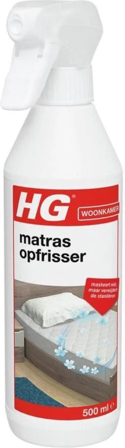 HG Matrasopfrisser - 500ml - Maskeert Niet, Maar Neemt De Bron Weg - Geeft Snel Een Fris Matras -Winkel Voor Schoonmaakartikelen 337x1200