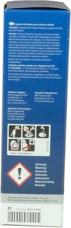 Bosch / Siemens Kookplaat Onderhoudsset - Onderhoudsset Voor Keramische Oppervlakken -Winkel Voor Schoonmaakartikelen 377x1200 1