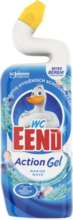 6x WC Eend Toiletreiniger Marine Wave 750 Ml