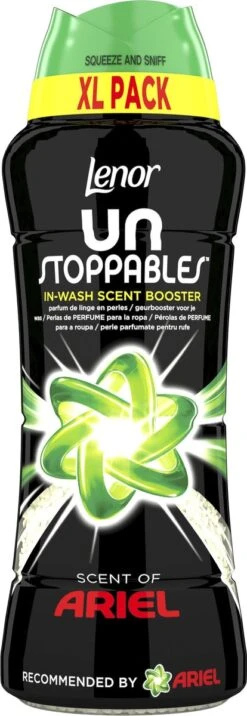 Lenor Unstoppables Geur Van Ariel Geurparels - In-Wash Geurbooster - 510g -Winkel Voor Schoonmaakartikelen 414x1200 1