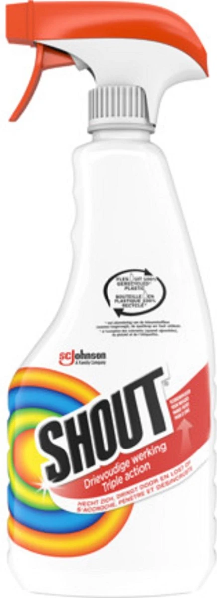 Mr Muscle Shout Vlekkenoplosser Triple Action - Spray - 2 x 500 ml Mr Muscle Shout Vlekkenoplosser Triple Action - Spray - 2 X 500 Ml -Winkel Voor Schoonmaakartikelen