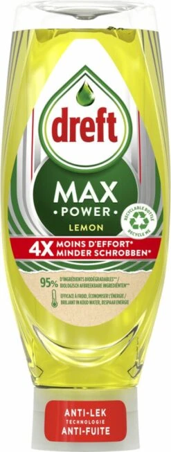 Dreft MaxPower - Lemon - Vloeibaar Afwasmiddel - Voordeelverpakking 8 X 640 Ml 8 Dreft MaxPower - Lemon - Vloeibaar Afwasmiddel - Voordeelverpakking 8 X 640 Ml -Winkel Voor Schoonmaakartikelen 454x1200 2