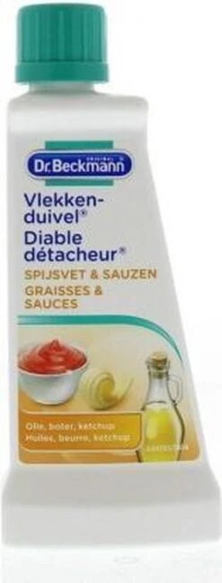 Dr. Beckmann Vlekkenduivel Spijsvet & Sauzen 50 Ml -Winkel Voor Schoonmaakartikelen 458x1200