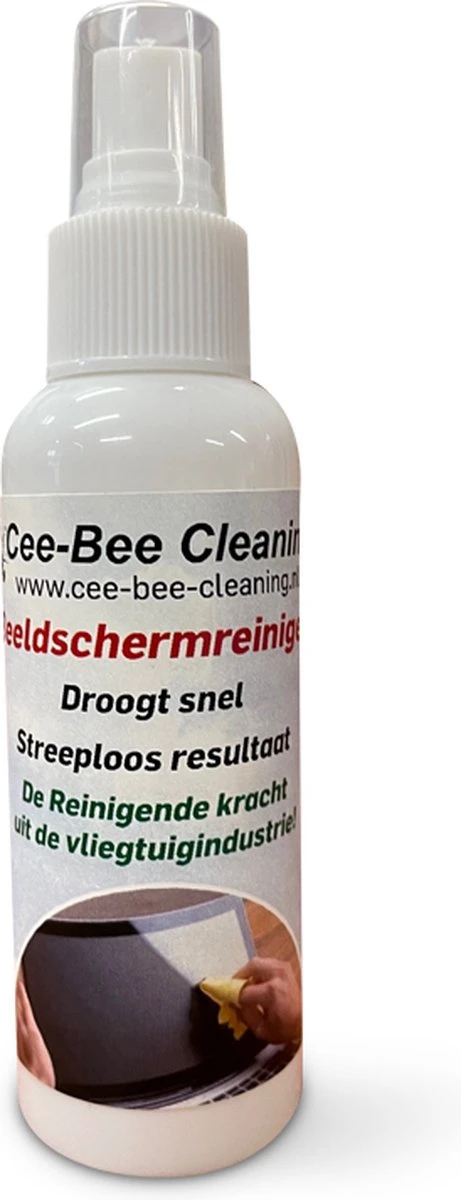 Beeldschermreiniger met glasdoek | Droogt snel en streeploos | Sprayflacon 100ml Beeldschermreiniger Met Glasdoek | Droogt Snel En Streeploos | Sprayflacon 100ml -Winkel Voor Schoonmaakartikelen 461x1200 2