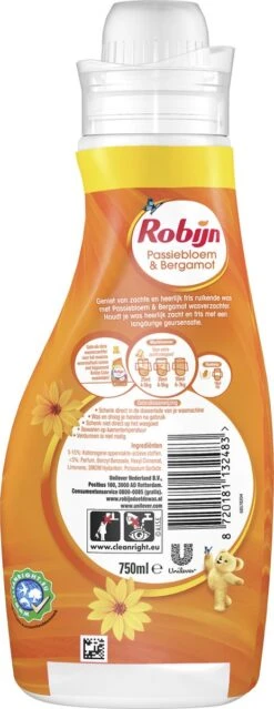 Robijn Classics Passiebloem & Bergamot Wasverzachter - 4 X 30 Wasbeurten - Voordeelverpakking -Winkel Voor Schoonmaakartikelen 464x1200 9