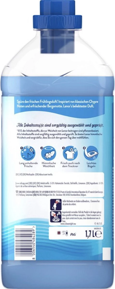 LENOR APRILFRIS WASVERZACHTER -8X21 WASBEURTEN-ST 525ML LENOR APRILFRIS WASVERZACHTER -8X21 WASBEURTEN-ST 525ML -Winkel Voor Schoonmaakartikelen