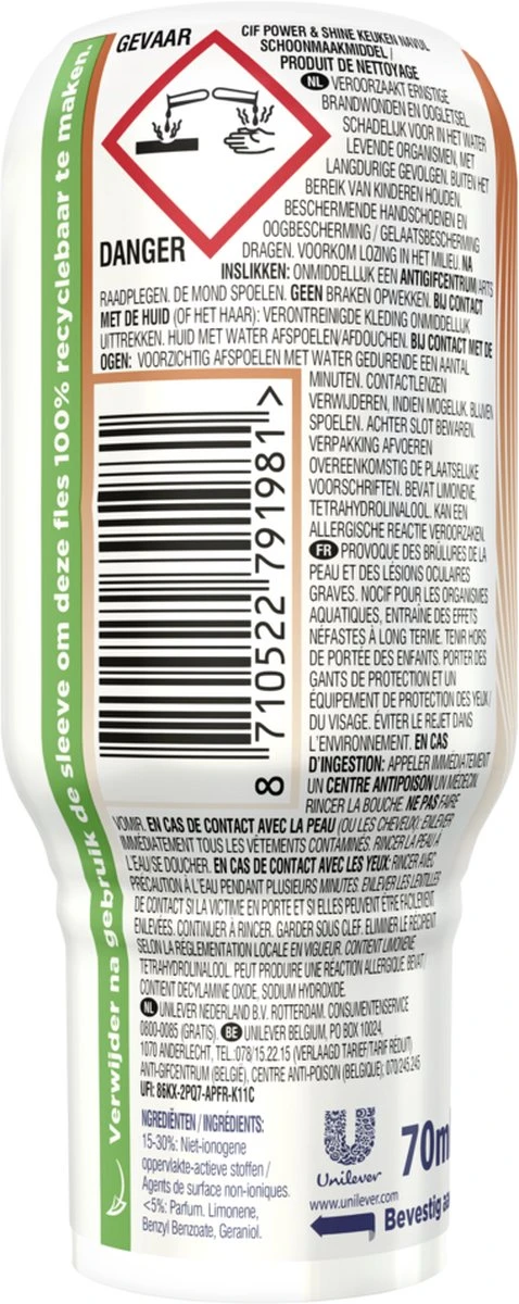 Cif CleanBoost Power & Shine Keuken Ecorefill Capsules - 10 x 70 ml - Voordeelverpakking Cif CleanBoost Power & Shine Keuken Ecorefill Capsules - 10 X 70 Ml - Voordeelverpakking -Winkel Voor Schoonmaakartikelen 478x1200 7