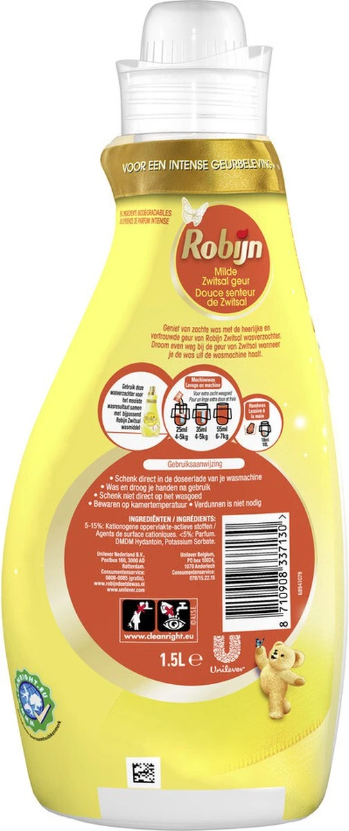Robijn Collections Zwitsal Wasverzachter - 6 x 60 wasbeurten - Voordeelverpakking Robijn Collections Zwitsal Wasverzachter - 6 X 60 Wasbeurten - Voordeelverpakking -Winkel Voor Schoonmaakartikelen