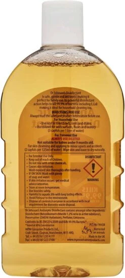 Dr Johnsons Ontsmettingsmiddel - 6 X 500ml Voordeelverpakking - Dettol Antiseptic Alternatief -Winkel Voor Schoonmaakartikelen 539x1200