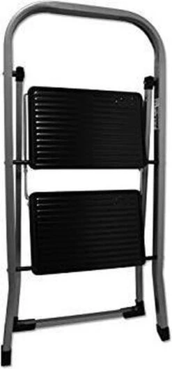 Excellent Houseware Inklapbare Keukentrap - 2 Treden - Tot 150kg - Metaal -Winkel Voor Schoonmaakartikelen 561x1200 2