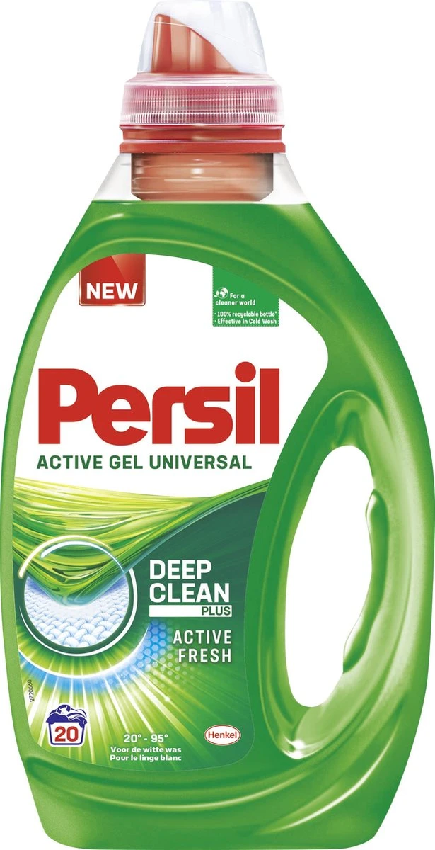 Persil Active Gel Universal - Vloeibaar Wasmiddel - Voordeelverpakking - 6 x 20 wasbeurten Persil® Persil Active Gel Universal - Vloeibaar Wasmiddel - Voordeelverpakking - 6 X 20 Wasbeurten -Winkel Voor Schoonmaakartikelen